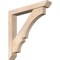 Ekena Millwork Balboa Slat Smooth Bracket w/ Offset Brace, Douglas Fir, 5 1/2"W x 36"D x 36"H BKT0604X36X36BOA06SDF - alternate 1